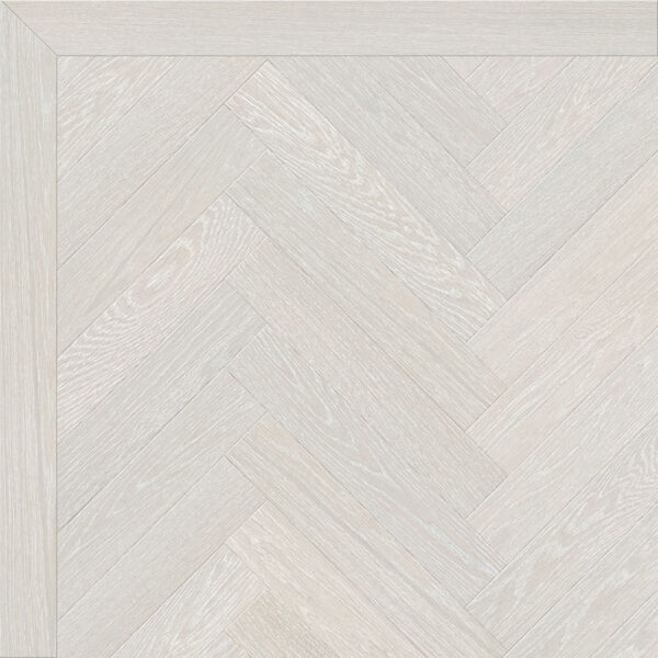 Prefinished Oak Parquet - Intense White Satin