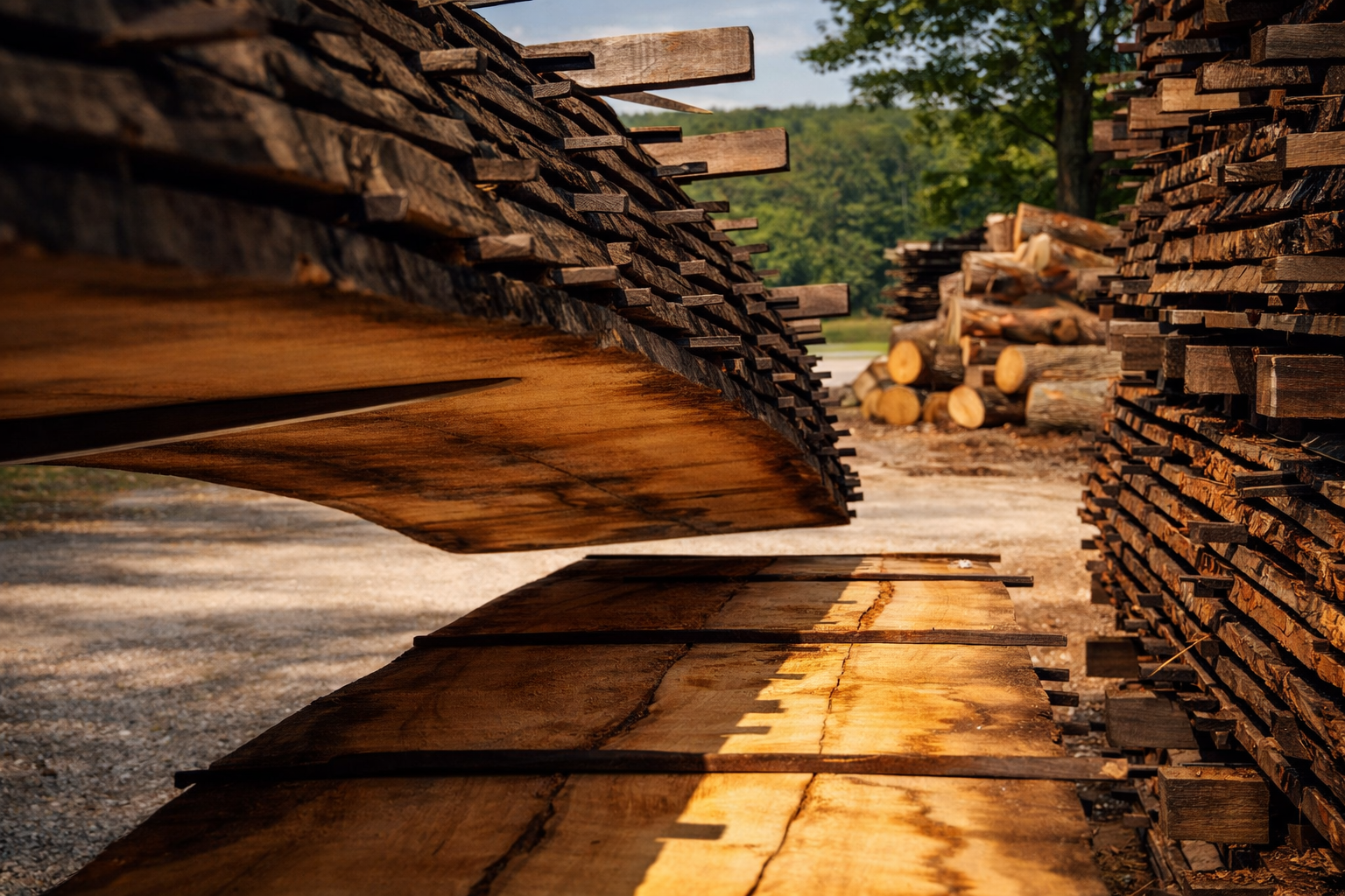 French Timber Yard West Sussex Antique Timber