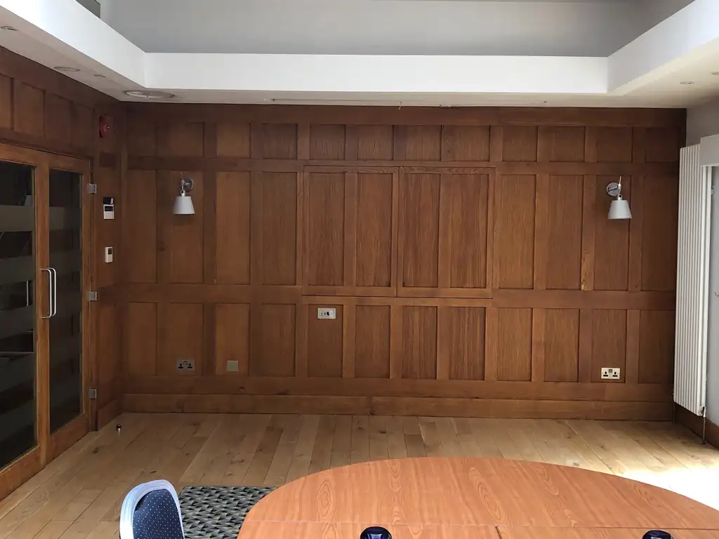 Oak panelling