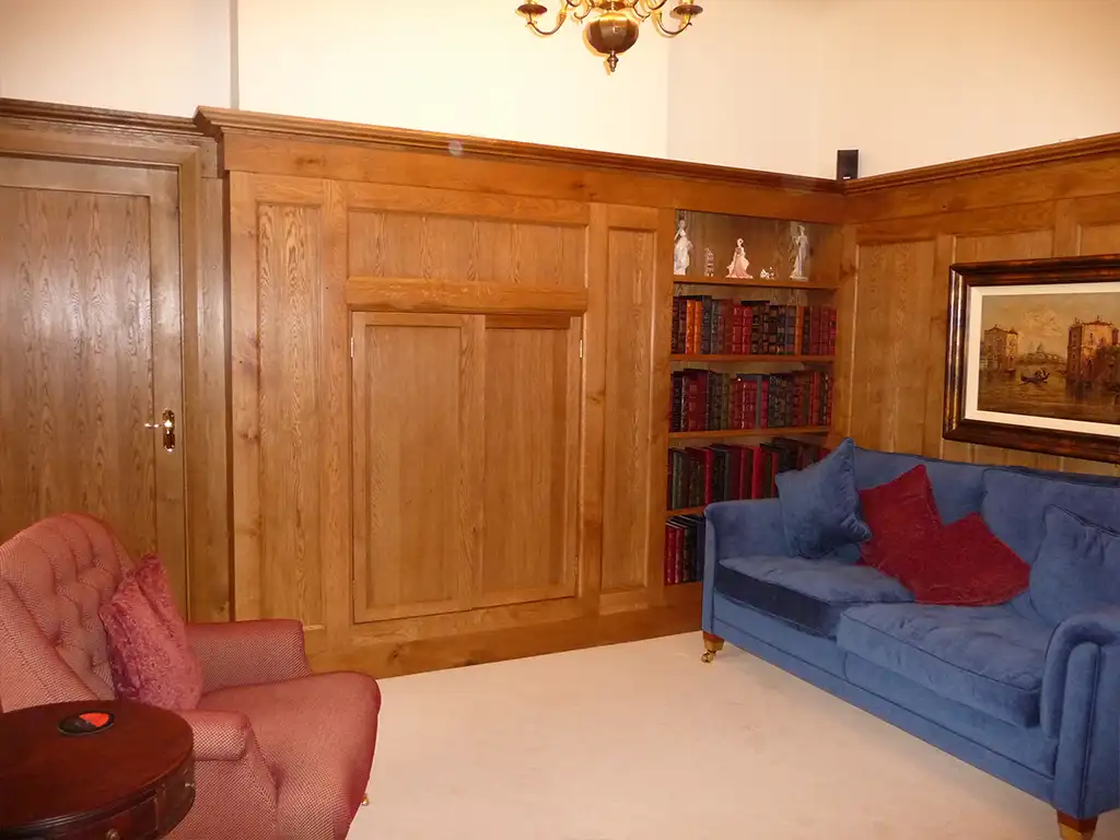 Oak panelling