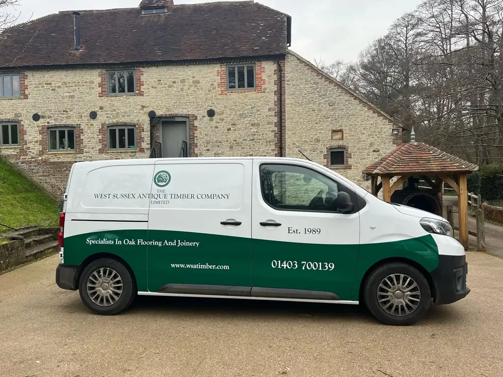 Home Page Picture of one of West Sussex Antique Timbers Vans