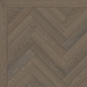 Prefinished Oak Parquet - Dark Grey Satin
